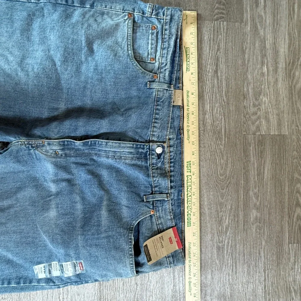 Levis 550 Relaxed Fit Big and Tall Stretch Jeans Blue 52x29 Medium Wash NEW